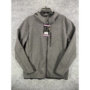 Mens Jacket Full Zip Polar Work Outdoor Warm Anti Pill Coat Top Gray XXL NWT (T)